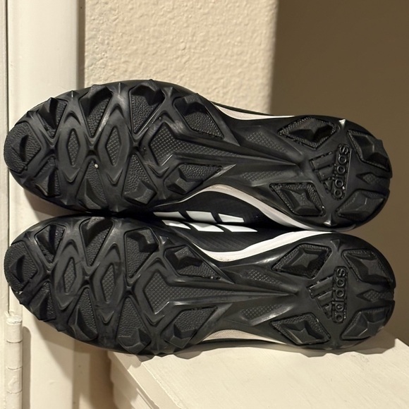 Adidas Adizero Impact.2 Youth Size 5.5 Black White Football Cleats IF5108 - Picture 8 of 10